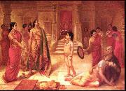 Raja Ravi Varma Mohini and Rugmangada to kill his own son Raja Ravi Varma Sweden oil painting artist